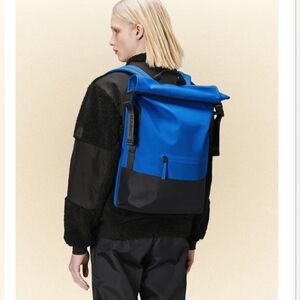 🎁Rains Trail Rolltop Backpack Waves NWT